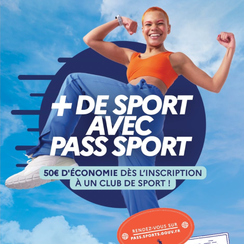 Image principale pour la promotion du pass Sport aux clubs et structures sportives